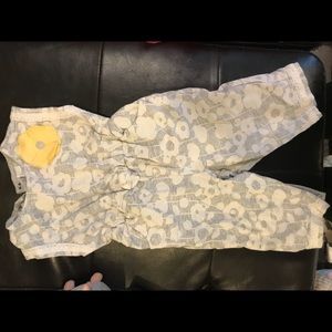 First impressions grey and yellow romper